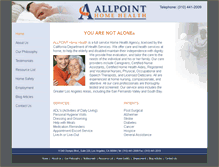 Tablet Screenshot of allpointhomehealth.com
